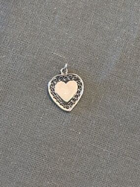 Heart Pendant Charm in Silver